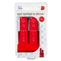 Double chargeur rouge pour Wiimote Blue Label