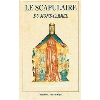 Image Pieuse Scapulaire - Tissu - ND Du Mont Carmel / St Simon Stock - Occasion