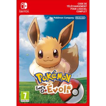 Pokemon Let's Go Evoli Switch NINTENDO : le jeu vidéo à Prix Carrefour