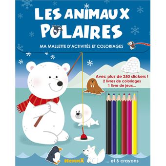 Ma mallette d'activités et coloriages Les animaux polaires
