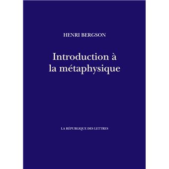 Introduction à la métaphysique
