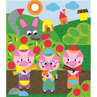 Gommettes mousse contes - boîte avec accessoires