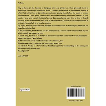 Lectures on The Science of Language