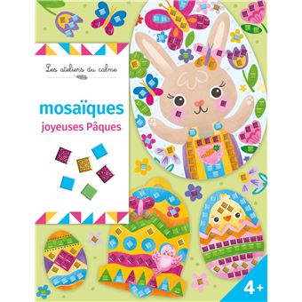 Mosaïques joyeuses Pâques - pochette avec accessoires