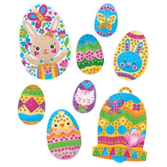 Mosaïques joyeuses Pâques - pochette avec accessoires