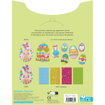 Mosaïques joyeuses Pâques - pochette avec accessoires