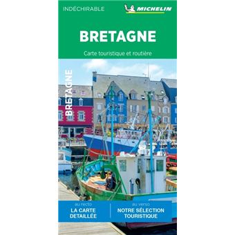 Carte Routière et Touristique Bretagne Michelin