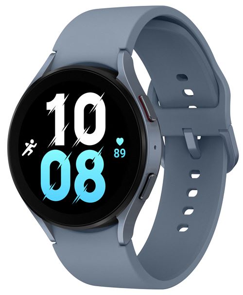 Samsung Galaxy Watch5 - 44 mm - saphir - montre intelligente avec bande sport - affichage 1.4" - 16 Go - NFC, Wi-Fi, Bluetooth - 33.5 g