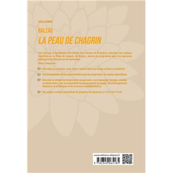 Français. Première. L'œuvre et son parcours Balzac - La peau de chagrin
