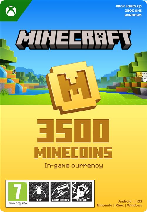 Code de téléchargement extension DLC Minecraft: Minecoins Pack 3500 Coins