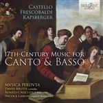 17th Century Music for Canto & Basso - CD