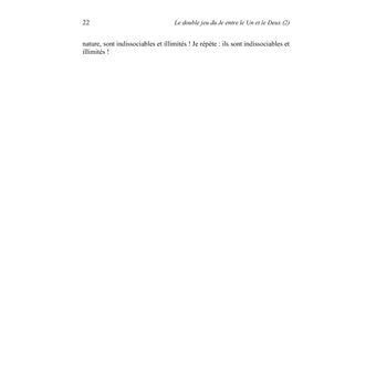 Le double jeu du Je entre le Un et le Deux (2)