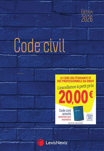 Code civil 2026 -  Jaquette Blue wall