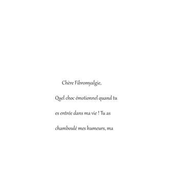 Ma " chère " Fibromyalgie