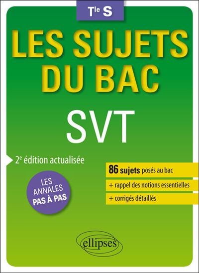 Les sujets du bac SVT, terminale S