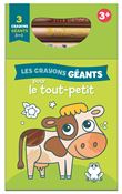 La vache 3+ crayons géants magiques