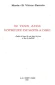 Si vous avez votre jeu de mots à dire