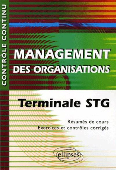 Management des organisations - Terminale STG