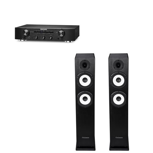 Amplificateur Marantz PM5005/N1B Noir + Paire d'enceintes colonne Cabasse Jersey MT32/2 Noir
