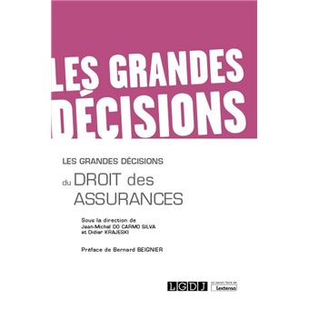 Les grandes décisions du droit des assurances