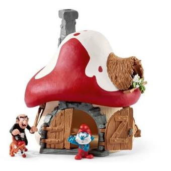 Maison Schtroumpf / Smurfenhuis + 2 Fig - 1