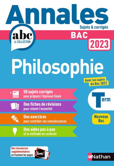 Annales Bac 2023 Philosophie - Broché - Gérard Durozoï - Achat Livre Ou ...