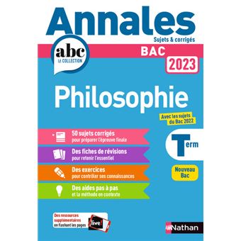 Annales Bac 2023 Philosophie - Broché - Gérard Durozoï - Achat Livre Ou ...