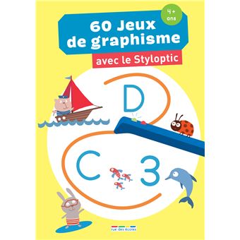60 jeux de graphisme avec le styloptic 4 ans +