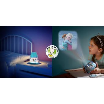 Veilleuse projecteur Disney La Reine des Neiges - Anna et Elsa - Bleue - 19  cm  Veilleuse projecteur sur Veilleuses et luminaires pour enfant sur Déco  de Héros