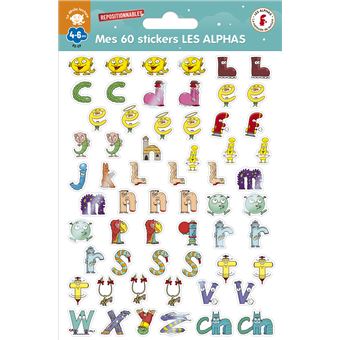 Mes 60 stickers LES ALPHAS - Nouvelle