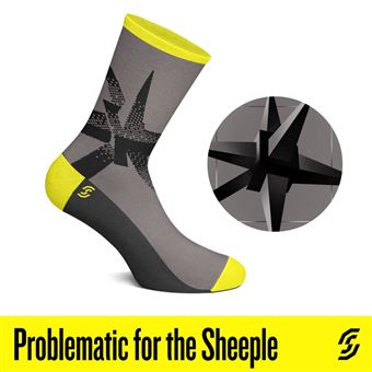 Chaussettes Stereo Socks Problematic For The Sheeple