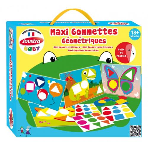 Kit créatif Maxi Gommettes Géométriques repositionnables Joustra - Autres  jeux créatifs