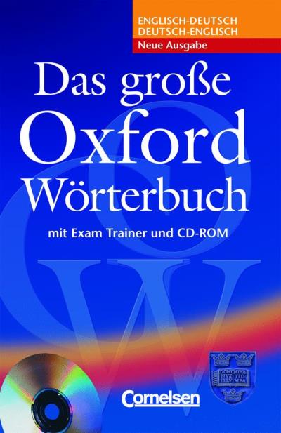 Das große oxford wörterbuch. inkl. cd-rom