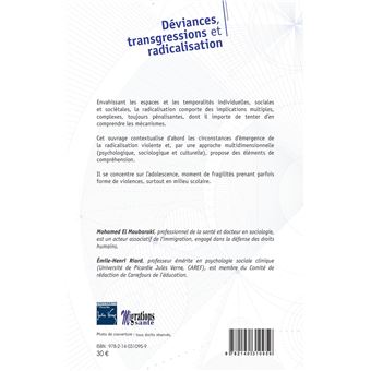 Déviances, transgressions et radicalisation