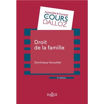 Droit de la famille. 5e éd. - 1