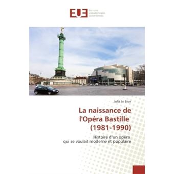 La Naissance De L'Opéra Bastille (1981-1990) 1981-1990 - Broché - Julia ...