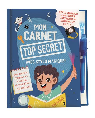 Mon carnet d'amitié top secret avec stylo magique !