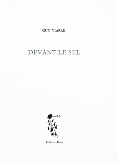 Devant le sel - Guy Viarre - broché