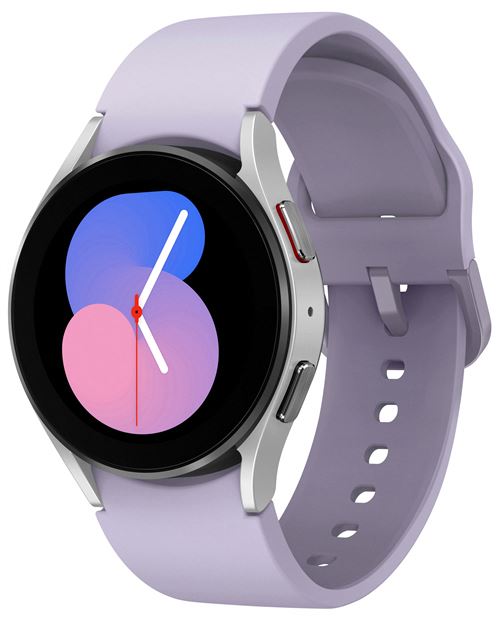 Samsung Galaxy Watch5 - 40 mm - argent - montre intelligente avec bande sport - affichage 1.2" - 16 Go - LTE, NFC, Wi-Fi, Bluetooth - 4G - 28.7 g