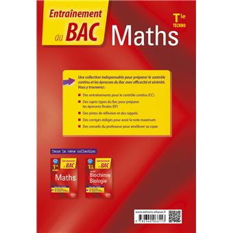 Mathématiques - Terminale technologique