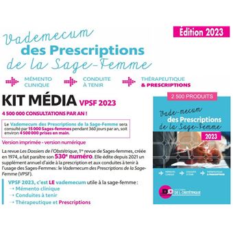 Vademecum des prescriptions de la sage-femme 2023