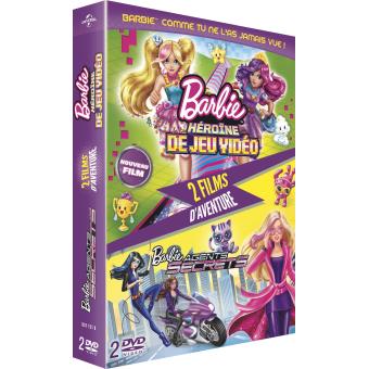Barbie heroine de jeu video/barbie agent secret/coffret