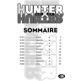 Hunter X Hunter Tome 36 Hunter X Hunter Yoshihiro Togashi Yoshihiro Togashi Broche Achat Livre Ou Ebook Fnac