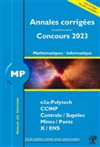 Annales corrigées des problèmes posés aux Concours 2023 – MP Mathématiques et Informatique