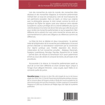 La tradition constitutionnelle de la monarchie parlementaire en Europe