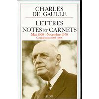 Lettres notes et carnets - Mai 1969 - Novembre 1970
