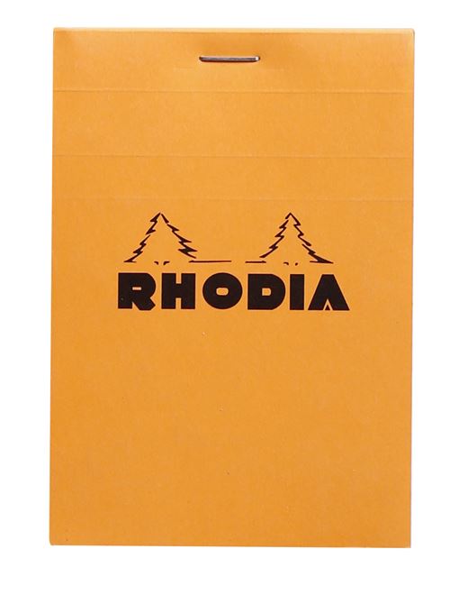 Bloc-notes quadrillé Rhodia N12 Orange