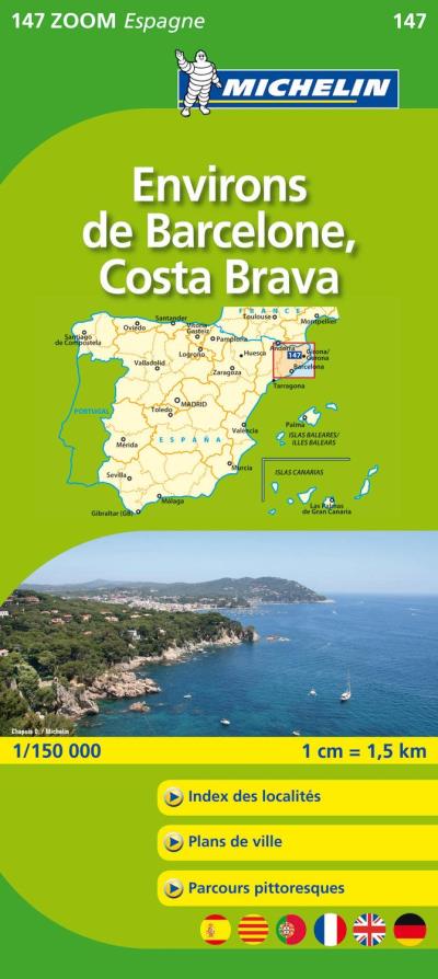 Environs De Barcelone, Costa Brava Cartes Zoom Kaarten