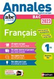 Annales Bac 2023 Français 1ère Corrigés