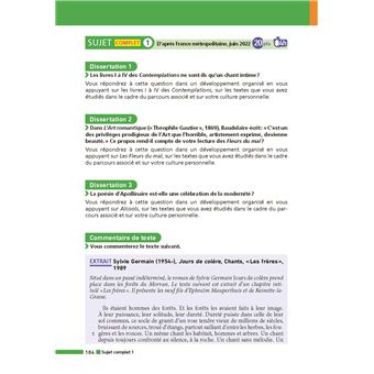 Annales Bac 2023 Français 1ère Corrigés